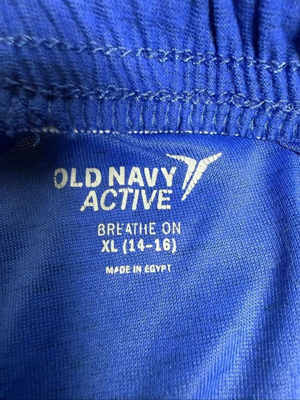 Old Navy Active Breathe On Boys Blue Athletic Shorts XL 14-16 Pockets